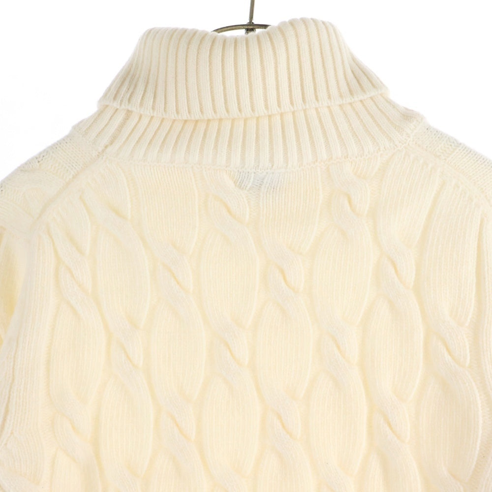 BAFY(バフィー) タートルネック ケーブルニットセーター アイボリー