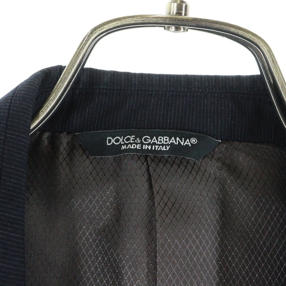 DOLCE & GABBANA(ドルチェアンドガッバーナ) カラー切り替え テーラードジャケット ネイビー