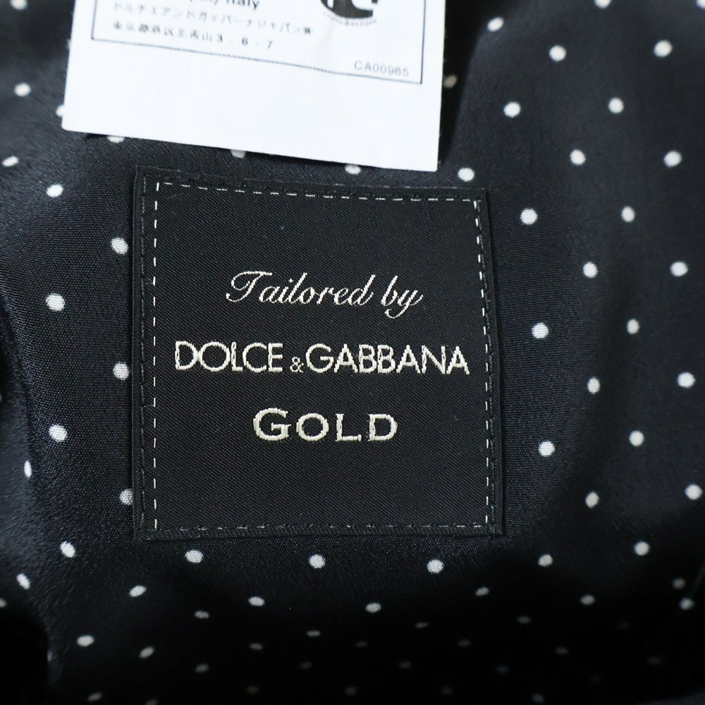 DOLCE & GABBANA(ドルチェアンドガッバーナ) 裏地ドット テーラードジャケット ブラック