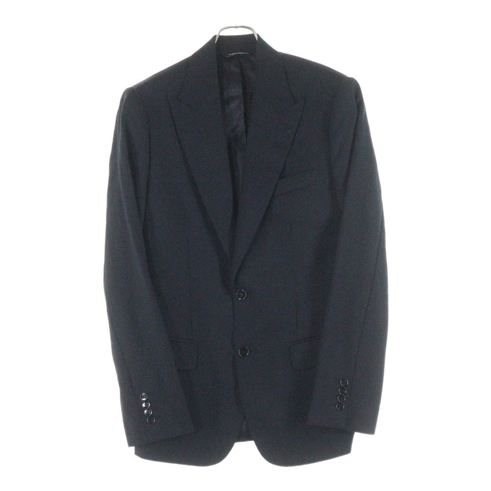 DOLCE & GABBANA(ドルチェアンドガッバーナ) 総柄テーラードジャケット ブラック