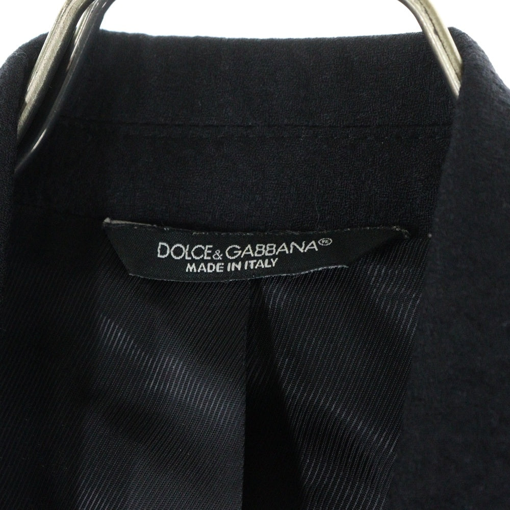 DOLCE & GABBANA(ドルチェアンドガッバーナ) 総柄テーラードジャケット ブラック