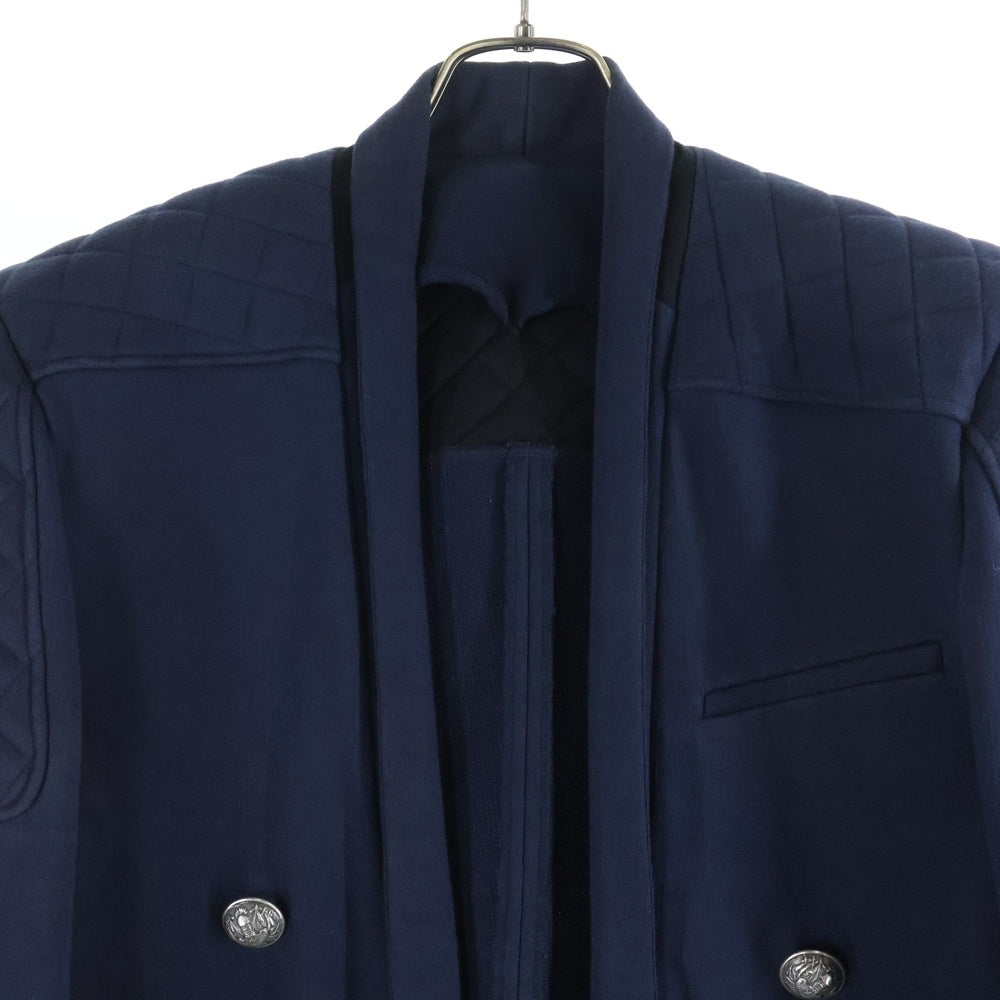 BALMAIN(バルマン) キルティング切り替え スペンサージャケット ネイビー S5HJ717C830