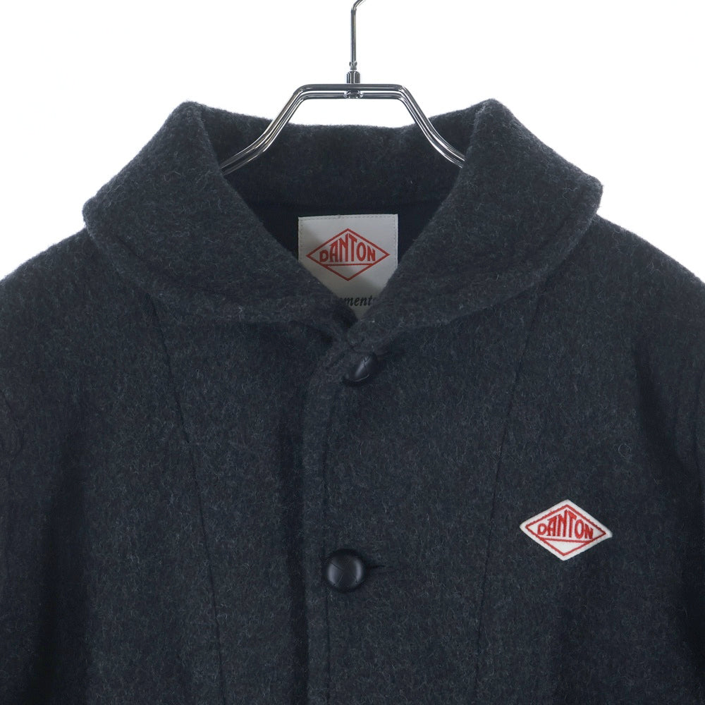 DANTON(ダントン) 丸襟 ウールモッサ ジャケット グレー JD-8237 WOM