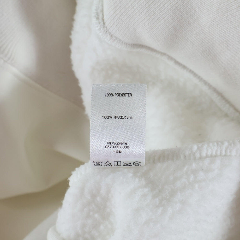SUPREME(シュプリーム) WINDSTOPPER Zip Up Hooded Sweatshirt スモールボックスロゴ ジップアップ フーデッド スウェットパーカー ホワイト