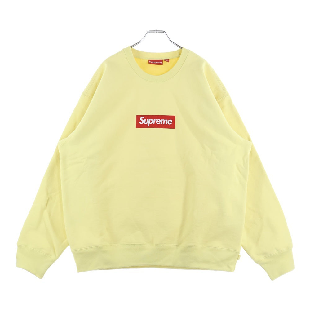 Supreme トレーナー クリーム色 SUPREME(シュプリーム) Box Logo Crewneck ボックスロゴ クルーネック