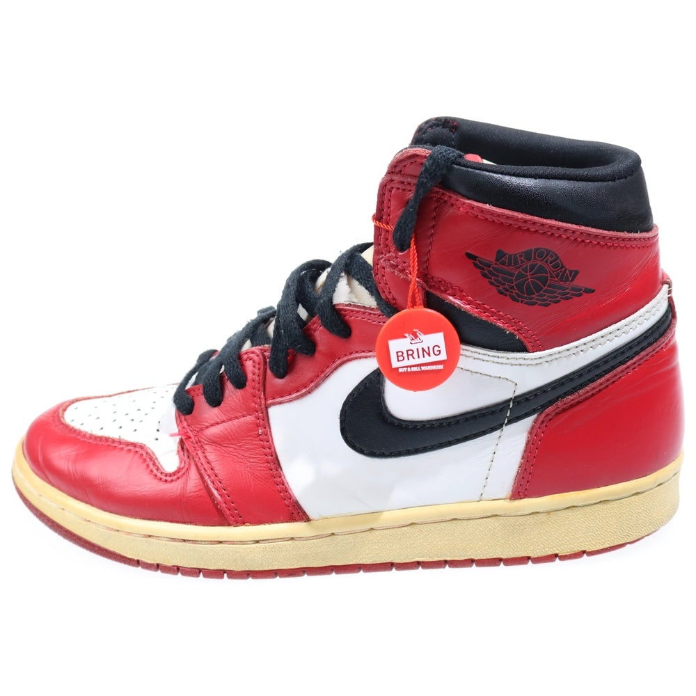 NIKE(ナイキ) 【観賞用 1994年製】 Air Jordan 1 Retro High Chicago エアジョーダン1 レトロ シカゴ ハイカットスニーカー ホワイト/レッド US10/28cm 130207-101