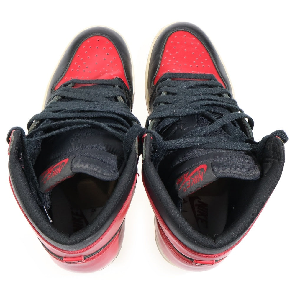 NIKE(ナイキ) 【観賞用 1994年製】 Air Jordan 1 High Bred エアジョーダン 1 ブレッド ハイカットスニーカー ブラック/レッド US9.5/27.5cm 130207-061