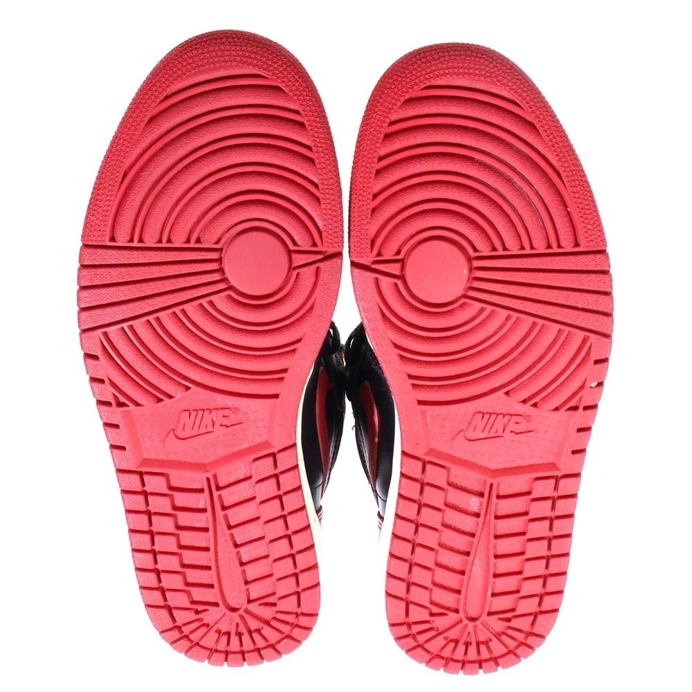 NIKE(ナイキ) 【観賞用 1994年製】 Air Jordan 1 High Bred エアジョーダン 1 ブレッド ハイカットスニーカー ブラック/レッド US9.5/27.5cm 130207-061