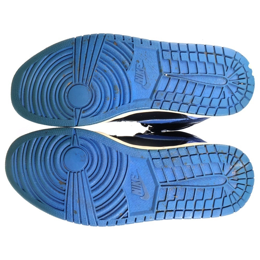 NIKE(ナイキ) 【観賞用 2001年製】 Air Jordan 1 Retro High Royal エアジョーダン1 レトロ ロイヤル ハイカットスニーカー ブラック/ブルー US9.5/27.5cm 136066-041