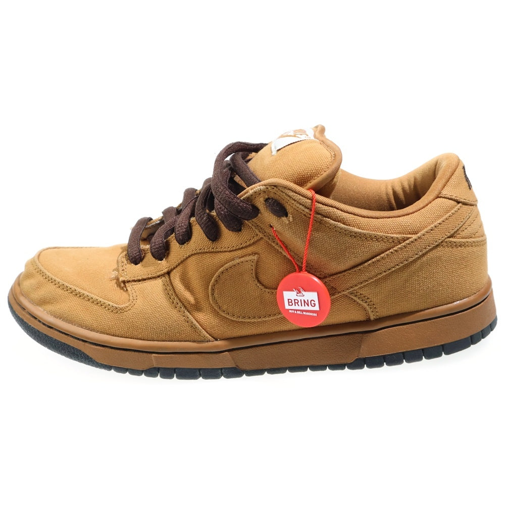 NIKE SB(ナイキエスビー) 【観賞用 2004年製】 Dunk Low Carhartt Shale ダンク カーハート シェイル ローカットスニーカー ブラウン US10/28cm 304292-224