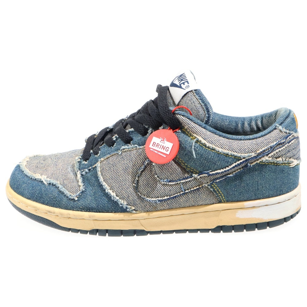 NIKE(ナイキ) 【観賞用 2005年製】 Dunk Low CL Denim ダンク CL デニム ローカットスニーカー インディゴ US9.5/27.5cm 304714-441