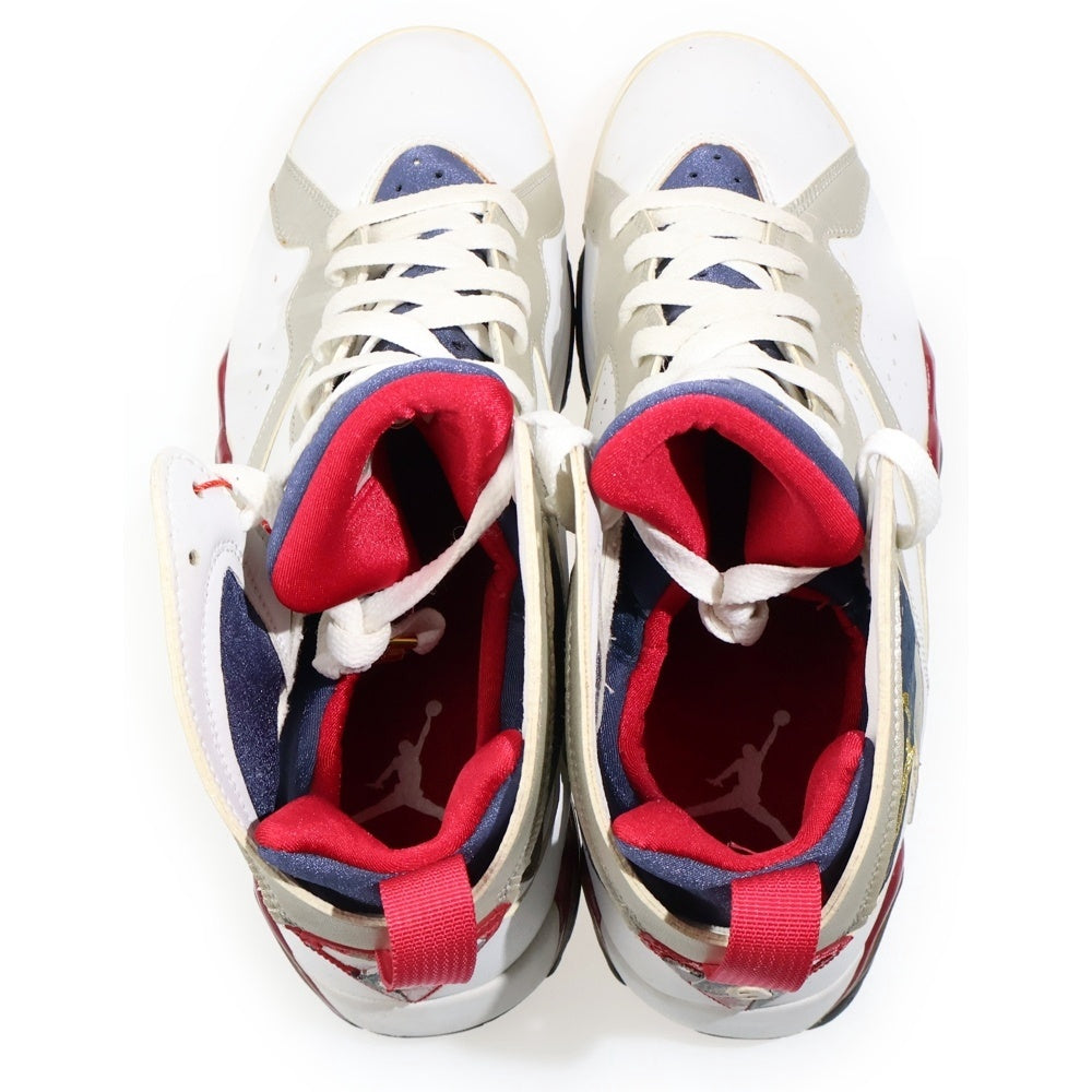 NIKE(ナイキ) 【観賞用 2004年製】 Air Jordan 7 Retro OLYMPIC エアジョーダン7 レトロ オリンピック ハイカットスニーカー ホワイト/ネイビー/レッド US10/28cm 304775-171