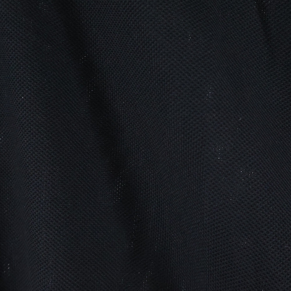 CLESSTE(クレスト) オーバーサイズ ドローコード付き 半袖ポロシャツ ブラック CLS-SH-2405