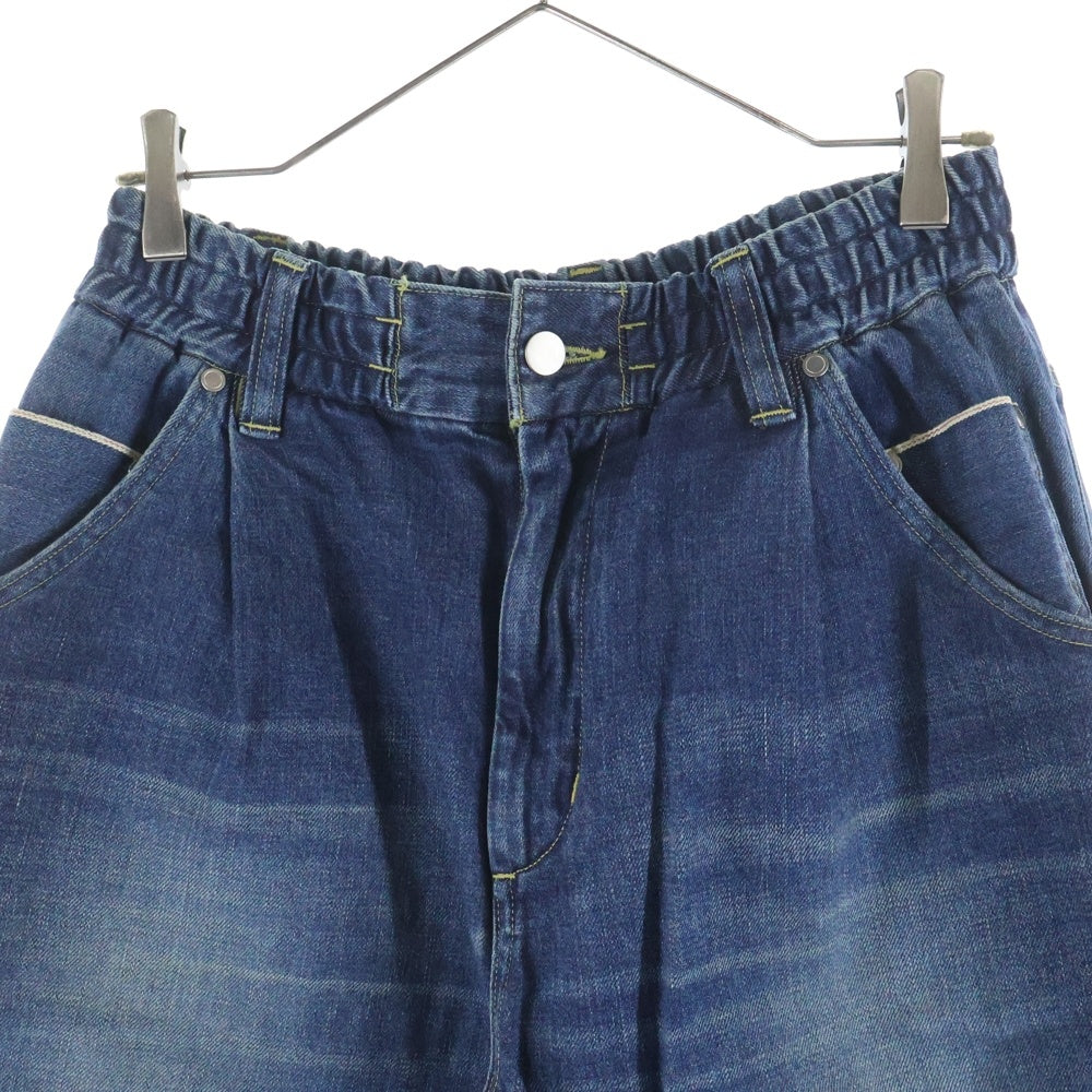 CLESSTE(クレスト) ドローコード付き ワイドデニム パンツ ジーンズ インディゴ CLS-PT-2403