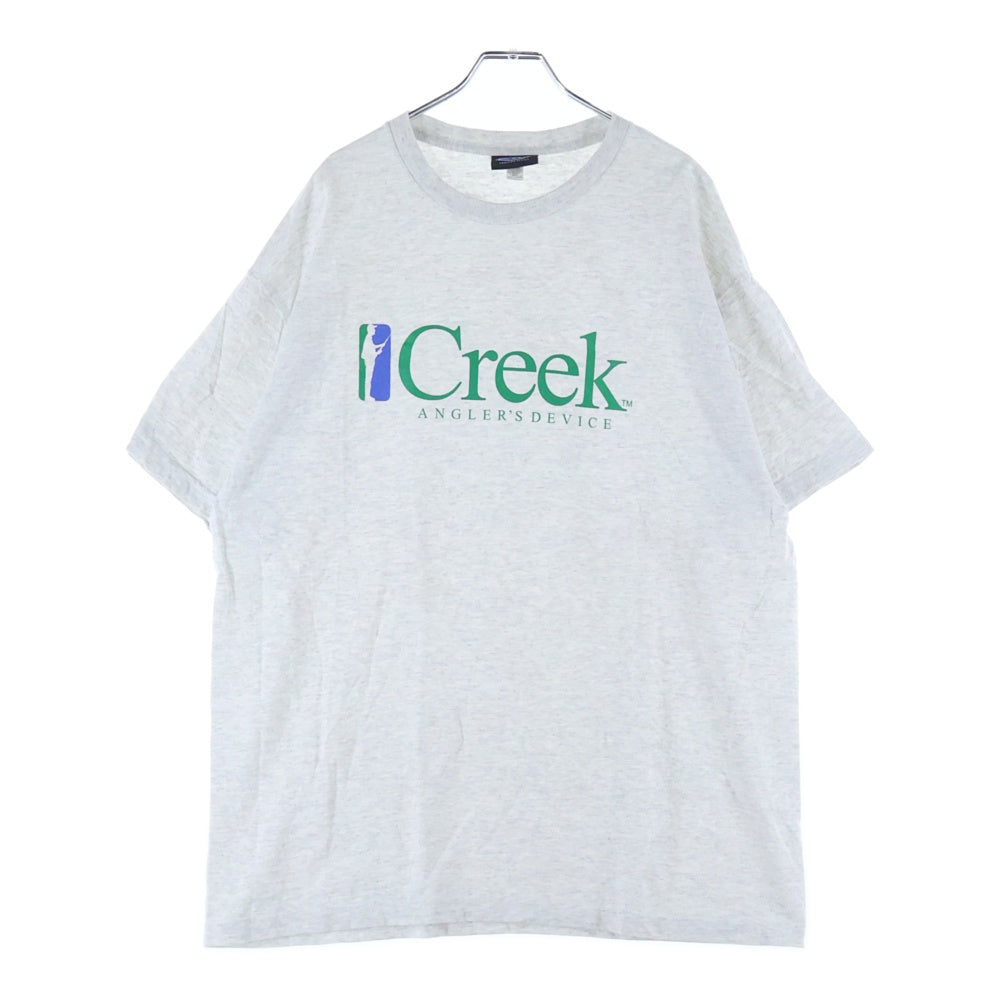 Creek Angler's Device(クリーク アングラーズ デバイス) フロントロゴ クルーネック 半袖Tシャツ カットソー グレー
