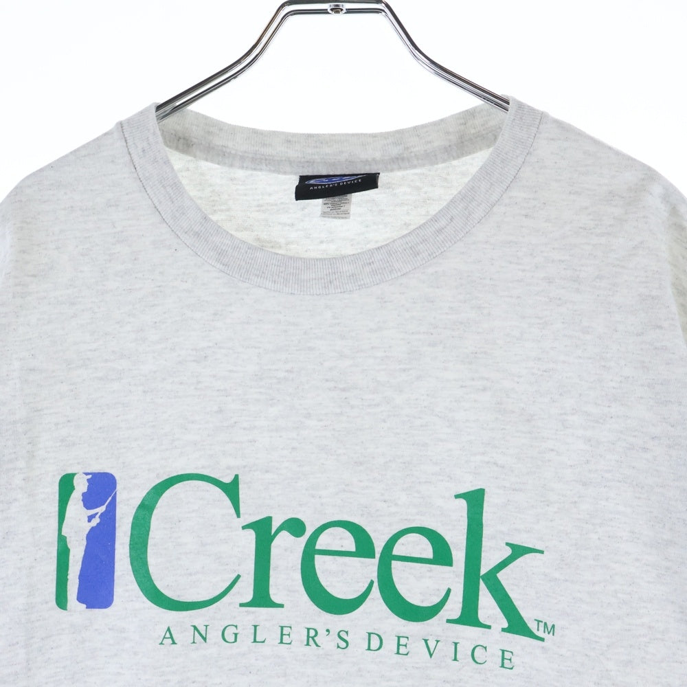 Creek Angler's Device(クリーク アングラーズ デバイス) フロントロゴ クルーネック 半袖Tシャツ カットソー グレー