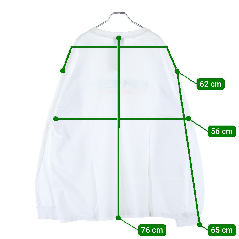 Creek Angler's Device(クリーク アングラーズ デバイス) グラフィックロゴ オーバーサイズ クルーネック 長袖Tシャツ カットソー ホワイト