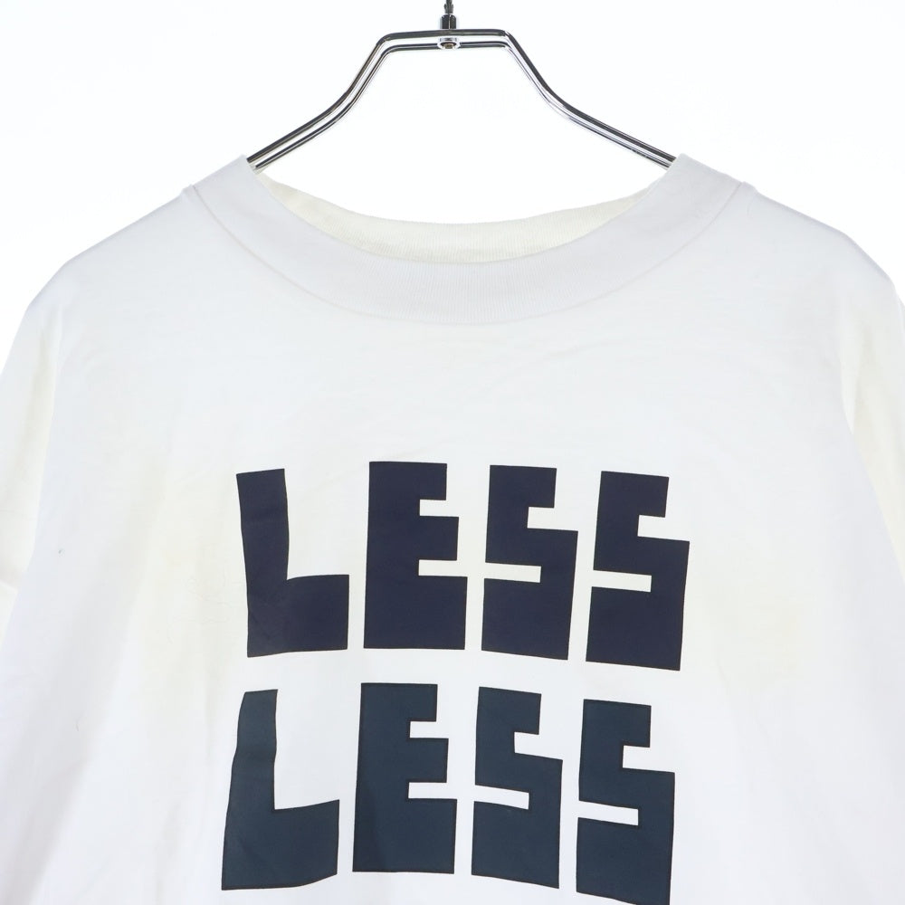 CLESSTE(クレスト) デザインプリント クルーネック 長袖Tシャツ カットソー ホワイト CLE-TE-2305