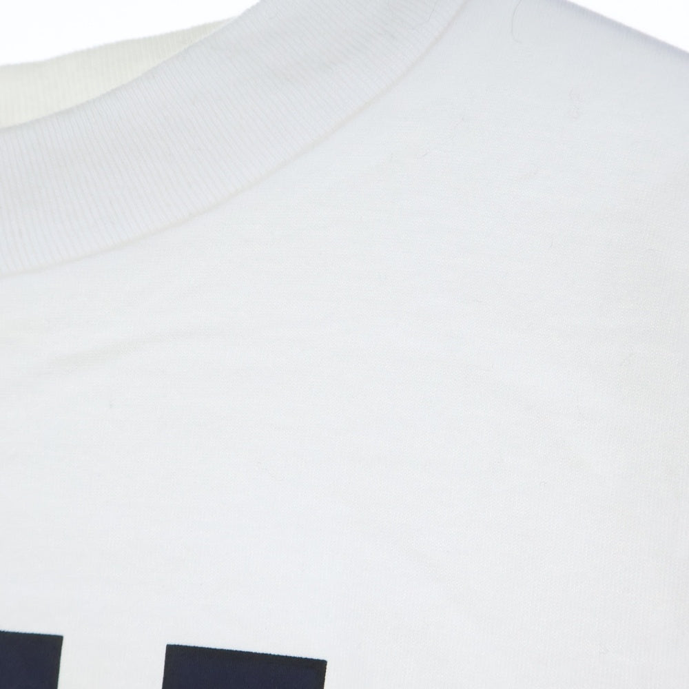 CLESSTE(クレスト) デザインプリント クルーネック 長袖Tシャツ カットソー ホワイト CLE-TE-2305