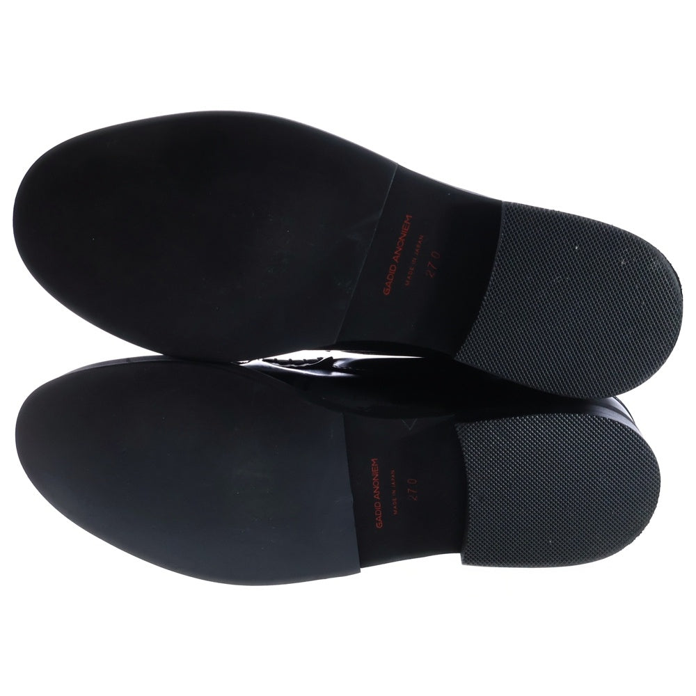 NO BRAND(ノーブランド) GADID ANONIEM ガディッド アノニム 総柄 ローファー ブラック