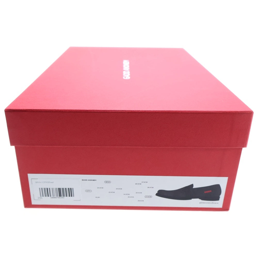 NO BRAND(ノーブランド) GADID ANONIEM ガディッド アノニム 総柄 ローファー ブラック