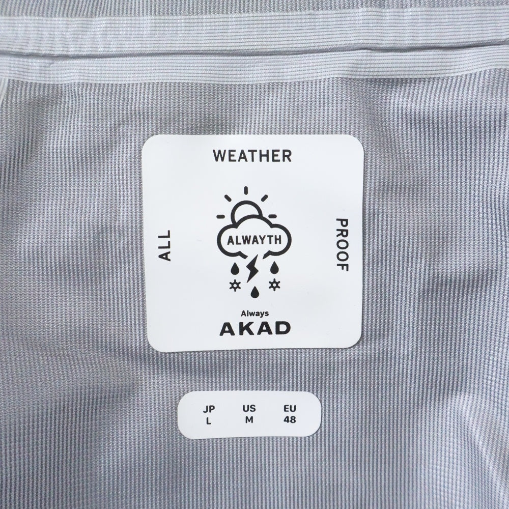 ALWAYTH(オルウェイス) 24SS ×AKAD ハード シェルジャケット マウンテン ジップアップ ジャケット ブラック AKAD038