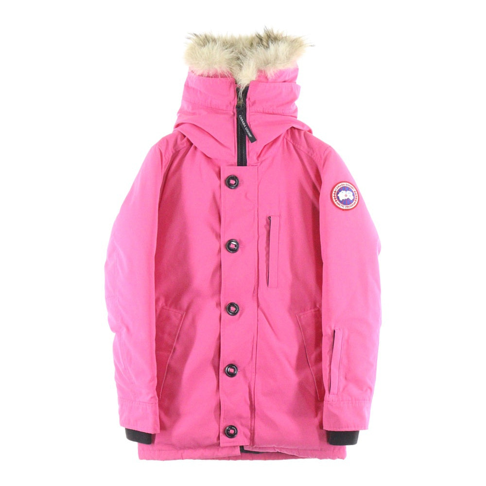 CANADA GOOSE(カナダグース) JASPER PARKA ジャスパーパーカー コヨーテファー フーデッドジップアップダウンジャケット ピンク 68F8490
