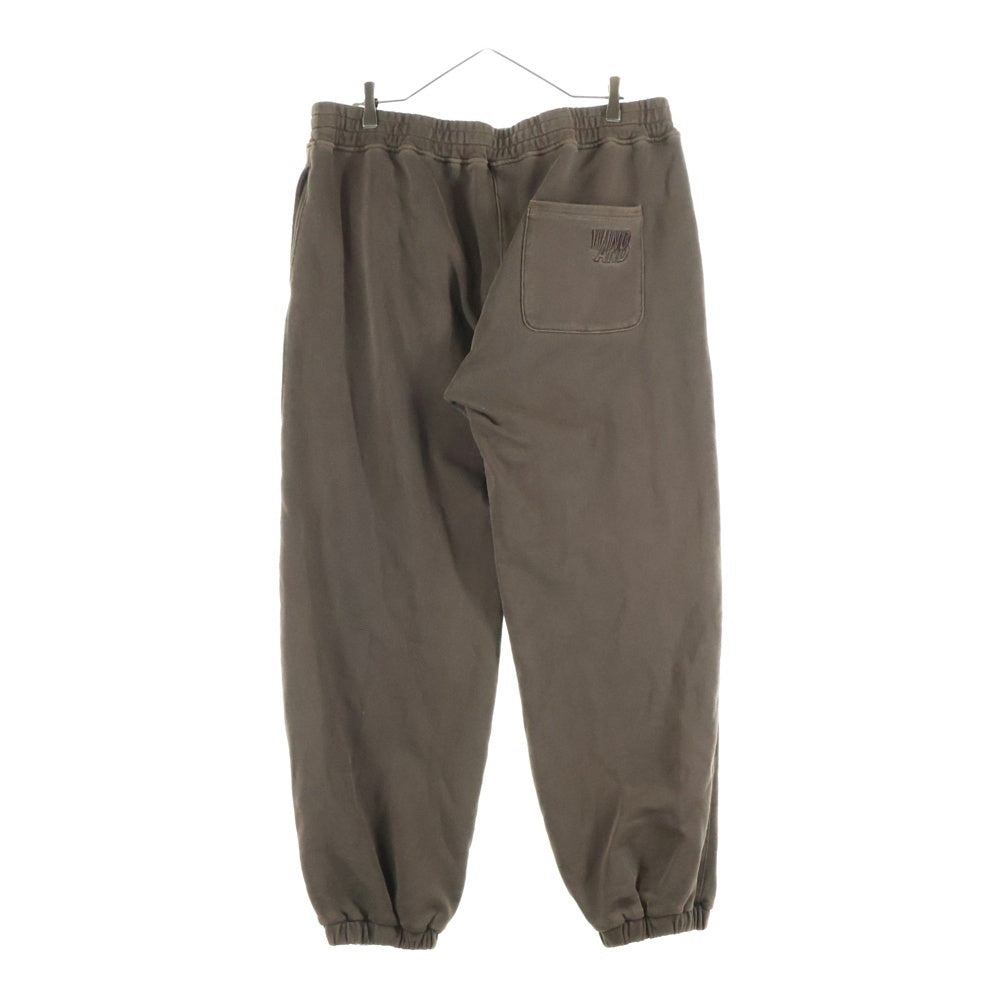WIND AND SEA(ウィンダンシー) バックロゴ刺繍 ドローストリング ジョガースウェットパンツ ブラウン WDS-O-EPM-25-Q1-PT-01