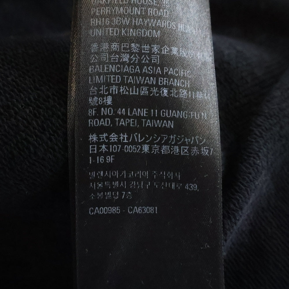 BALENCIAGA(バレンシアガ) ロゴ刺繍 ワイドスウェットハーフパンツ ブラック 674591