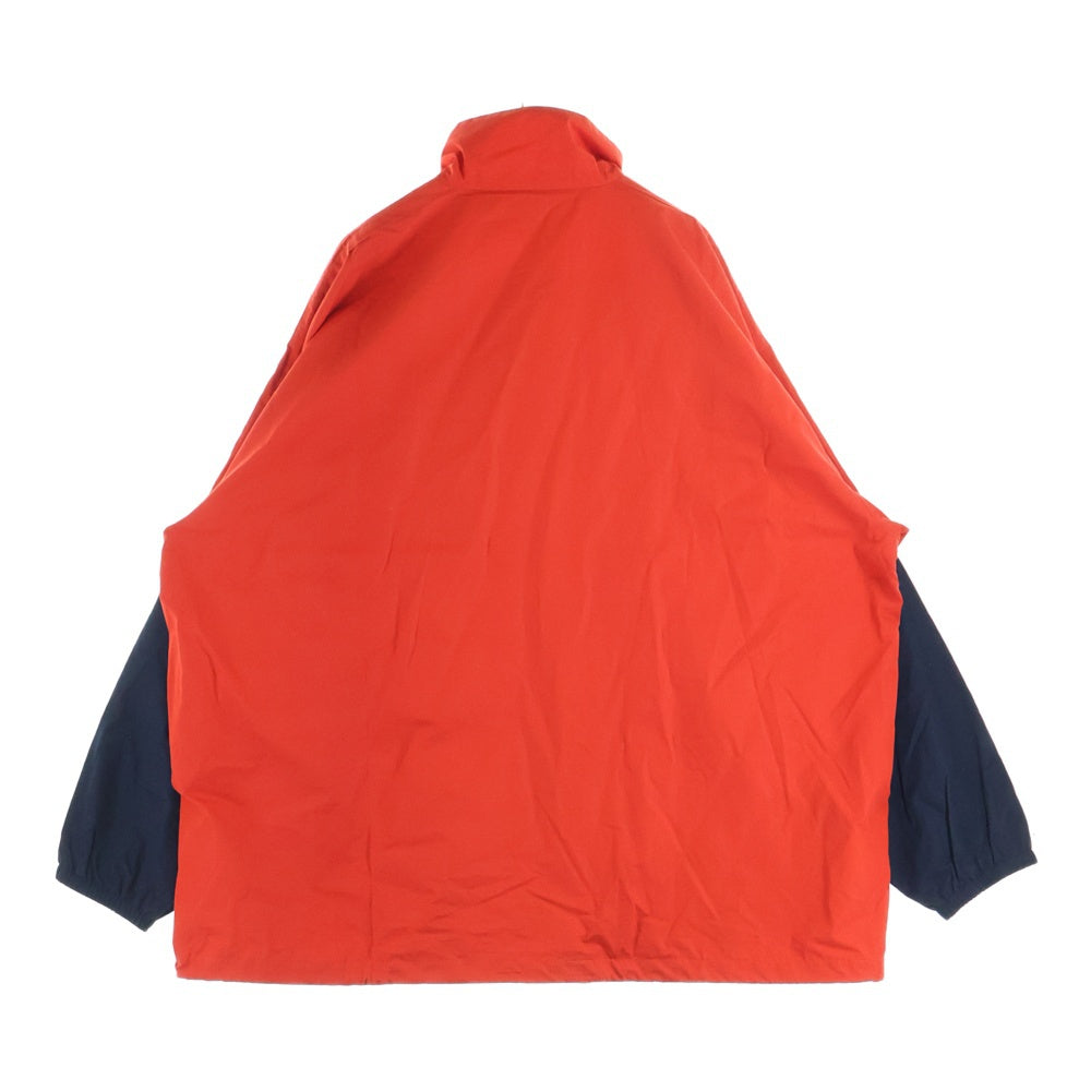 BALENCIAGA(バレンシアガ) 22AW 反転ロゴプリント ジップアップトラックジャケット レッド/ホワイト/ネイビー 725312