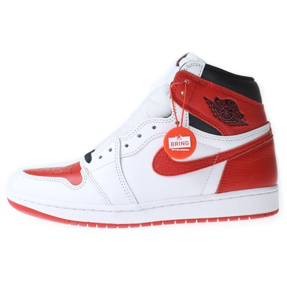 NIKE(ナイキ) AIR JORDAN 1 RETRO HIGH OG HERITAGE エアジョーダン1 レトロ ヘリテージ ハイカットスニーカー ホワイト/レッド US9/27cm 555088-161
