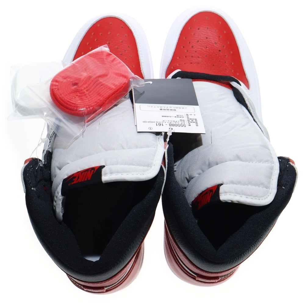 NIKE(ナイキ) AIR JORDAN 1 RETRO HIGH OG HERITAGE エアジョーダン1 レトロ ヘリテージ ハイカットスニーカー ホワイト/レッド US9/27cm 555088-161