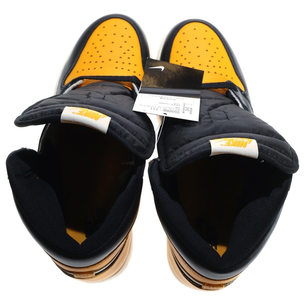 NIKE(ナイキ) AIR JORDAN 1 RETRO HIGH OG TAXI エアジョーダン 1 レトロ タクシー ハイカットスニーカー シューズ イエロー/ブラック US9/27cm 555088-711