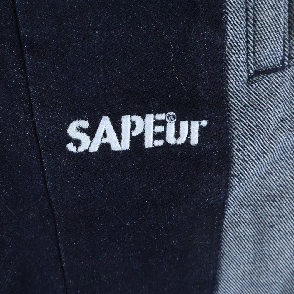 SAPEur(サプール) DENIM TRACK PANTS デニム トラック パンツ インディゴ A0021-176
