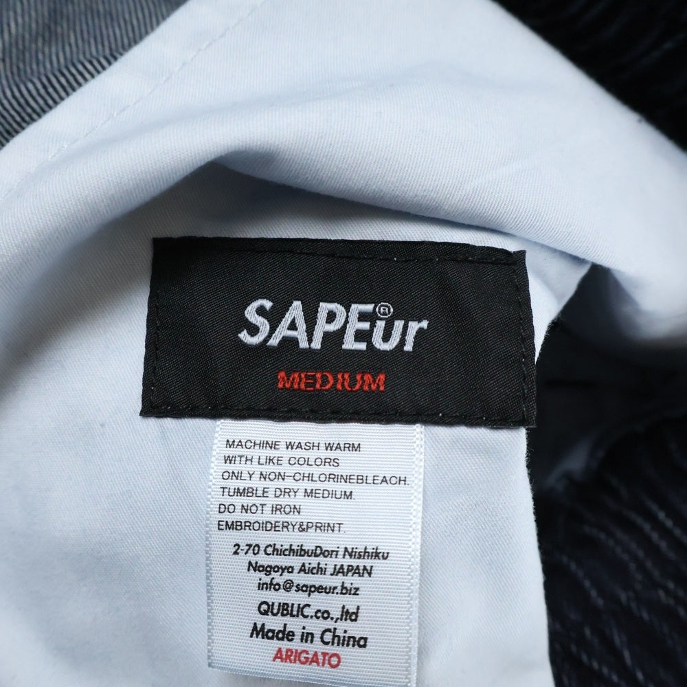 SAPEur(サプール) DENIM TRACK PANTS デニム トラック パンツ インディゴ A0021-176