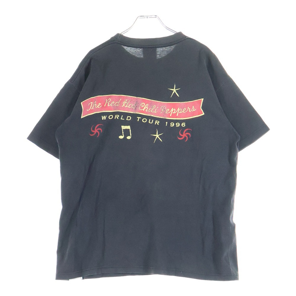 VINTAGE(ヴィンテージ) 90s レッドホットチリペッパーズ ワンホットミニット 1996ワールドツアー クルーネック半袖Tシャツカットソー ブラック