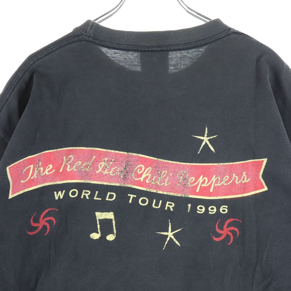VINTAGE(ヴィンテージ) 90s レッドホットチリペッパーズ ワンホットミニット 1996ワールドツアー クルーネック半袖Tシャツカットソー ブラック