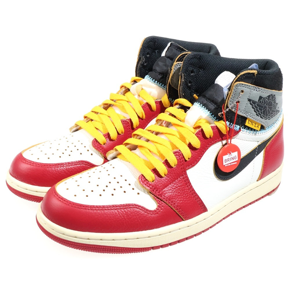 NIKE(ナイキ) ×UNION ユニオン AIR JORDAN 1 RETRO HIGH OG Chicago エアジョーダン1 ハイ ハイカットスニーカー シカゴ レッド/ホワイト US10/28cm HV8563-600