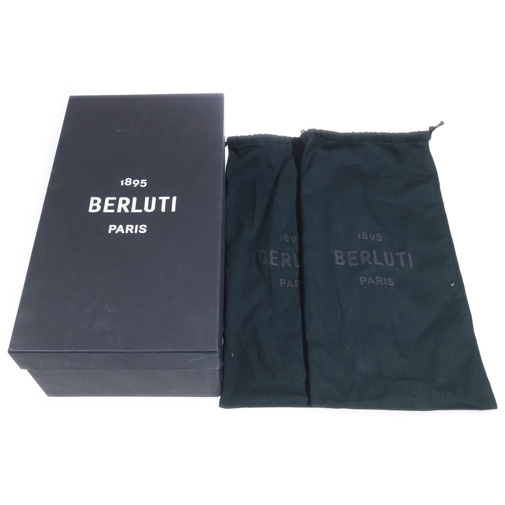 Berluti(ベルルッティ) アレッサンドロ ホールカット レースアップ レザー ドレス ビジネス シューズ ネイビー