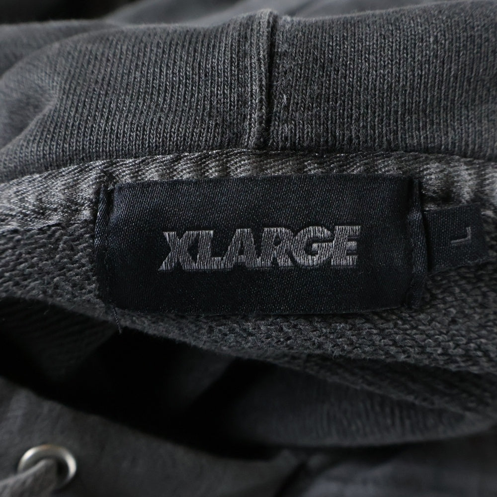 X-LARGE(エクストララージ) ウォッシュ加工 プルオーバーパーカー グレー 101229012010