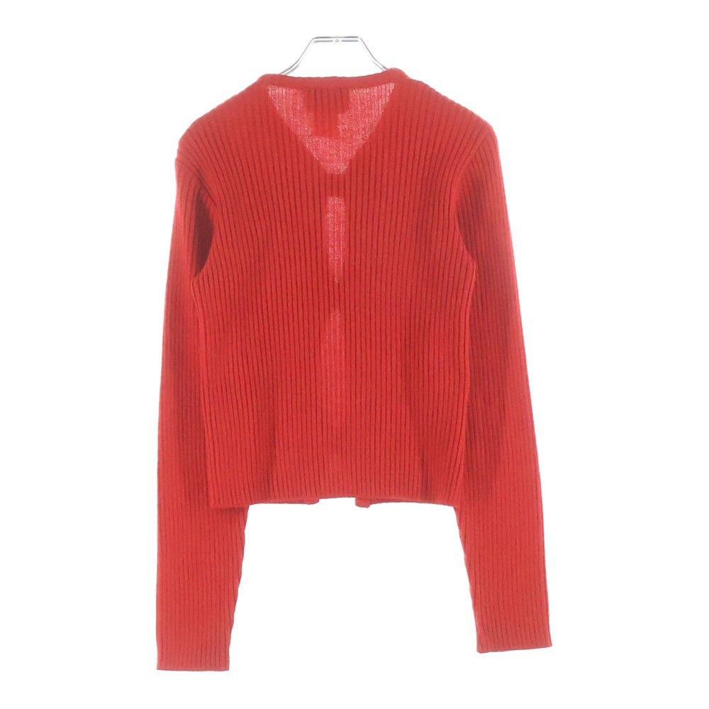 DIRK BIKKEMBERGS(ダークビッケンバーグ) テープデザイン ウール混 カーディガン レディース レッド