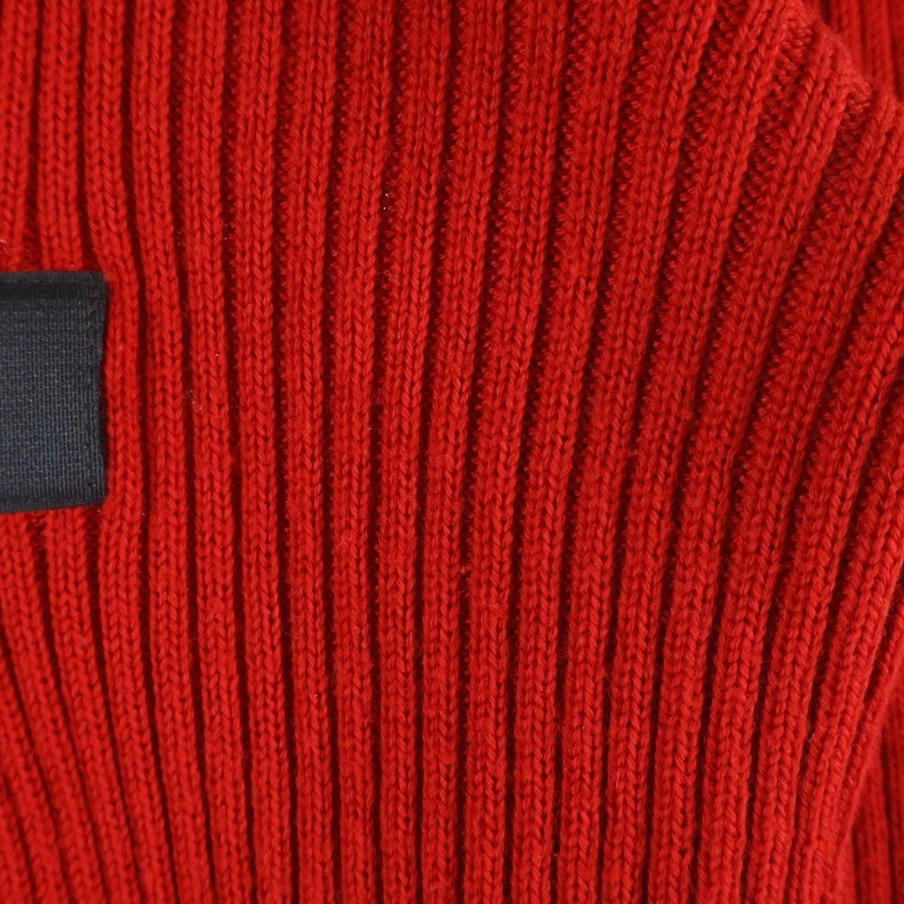 DIRK BIKKEMBERGS(ダークビッケンバーグ) テープデザイン ウール混 カーディガン レディース レッド