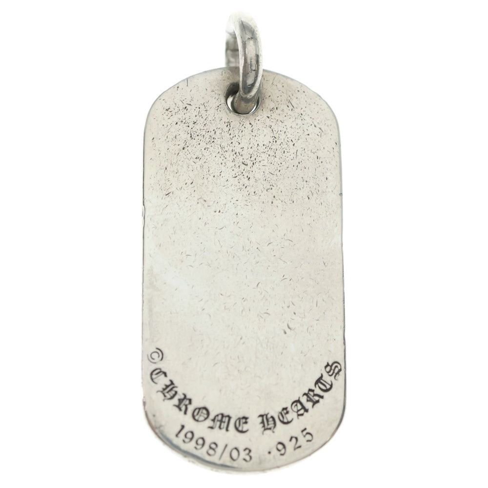 CHROME HEARTS(クロムハーツ) RAISED STAR DOGTAG ロサンゼルス限定 レイズドスタードッグタグ ペンダントトップ シルバー