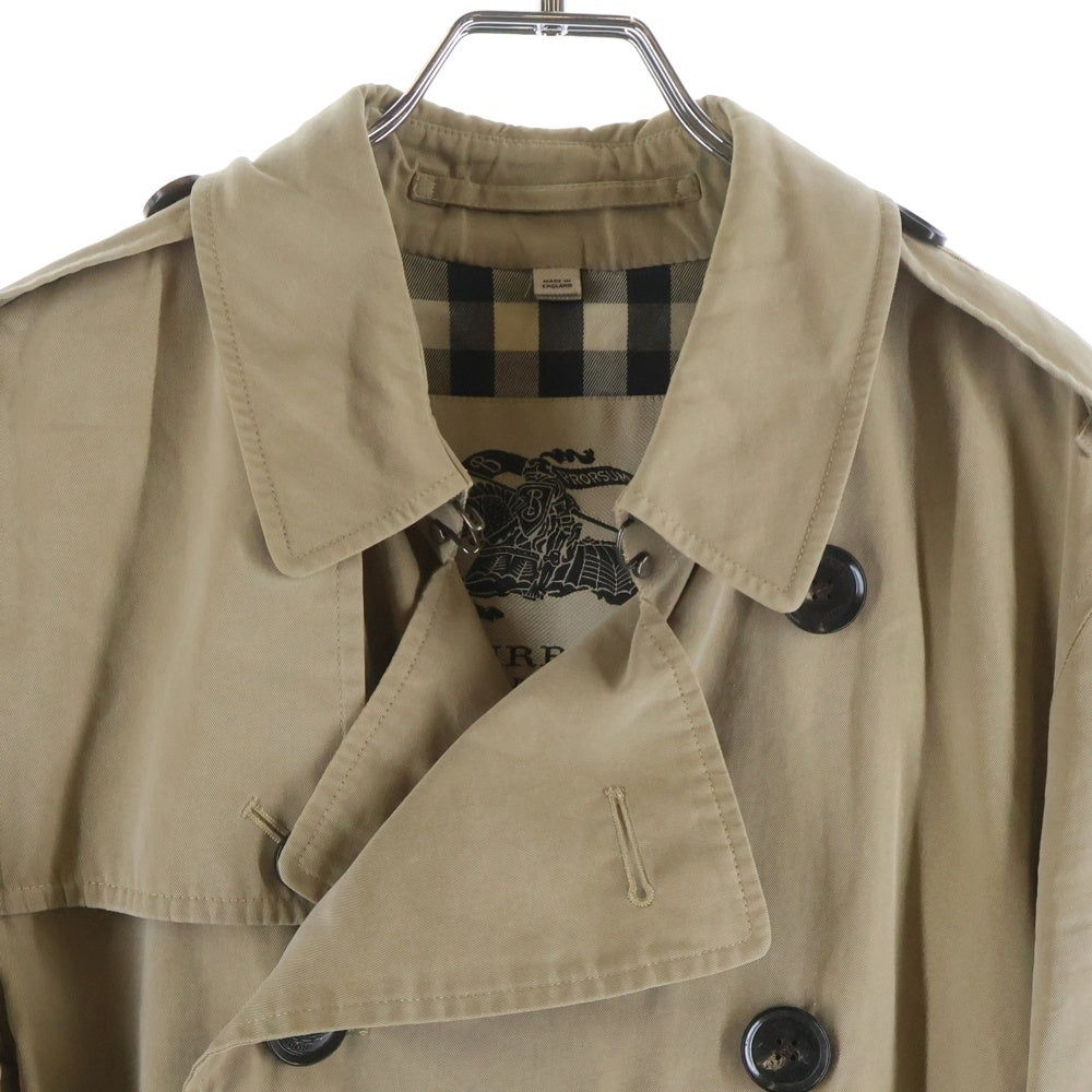 BURBERRY(バーバリー) GBBURLIMCAS 裏地ノバチェック総柄 コットントレンチコート ベージュ 3761561
