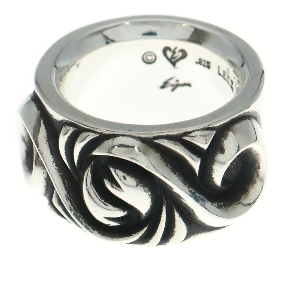 NO BRAND(ノーブランド) L.E.C.J. LOVE E HERT SCROLL ラブEハートスクロール リング シルバー