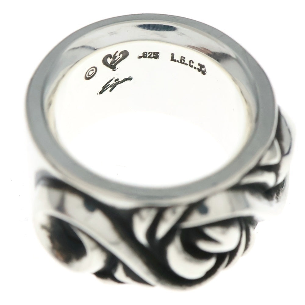 NO BRAND(ノーブランド) L.E.C.J. LOVE E HERT SCROLL ラブEハートスクロール リング シルバー