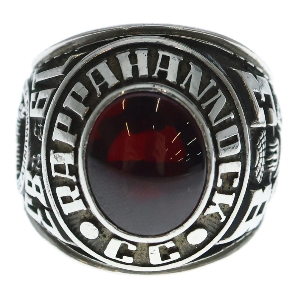 NO BRAND(ノーブランド) 1983年 USA製 Virginia Community College System バージニアコミュニティカレッジシステム カレッジリング シルバー/レッド