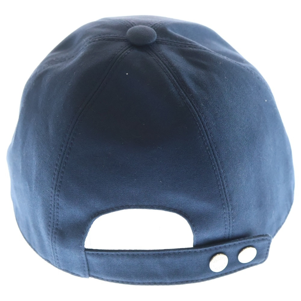 HERMES(エルメス) セレナ リフト レザーパッチロゴ キャスケットキャップ ネイビー