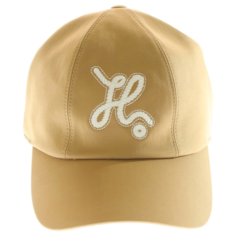 HERMES(エルメス) セレナ ノーティック 刺繍ロゴ キャスケットキャップ ブラウン レディース