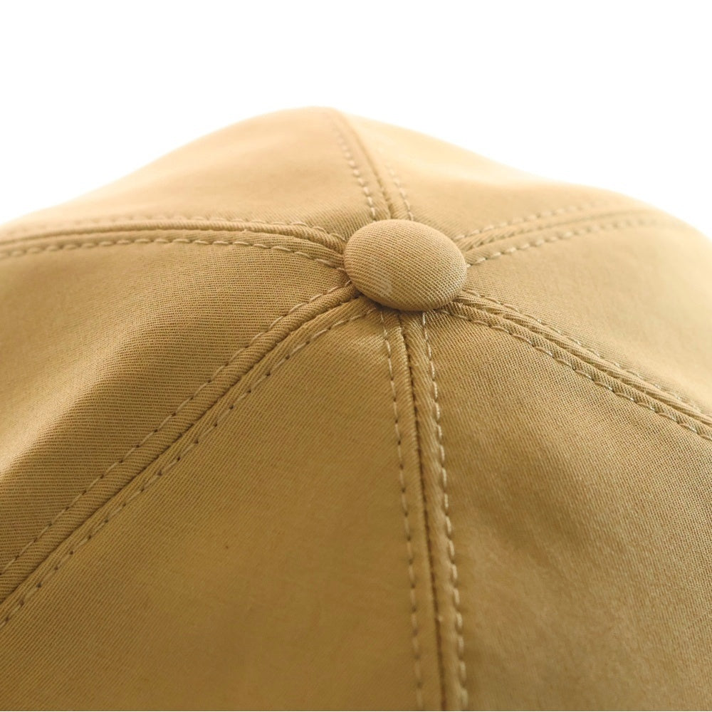 HERMES(エルメス) セレナ ノーティック 刺繍ロゴ キャスケットキャップ ブラウン レディース